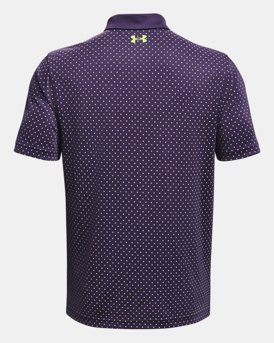 男士UA Performance Printed Polo衫, Purple, pdpMainDesktop image number 5